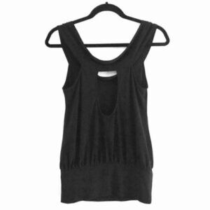 Guess by Marciano Tank Top XS Cowl Neck Black Keyhole